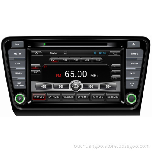 Ouchuangbo Wholesale 7" Car GPS DVD Video Navigation Multimedia for Skoda Octavia 2014